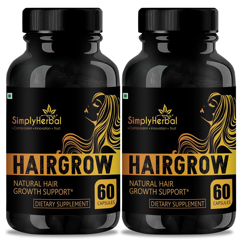 Simply Herbal Hair Grow Capsules Natural Extracts For Hair Growth