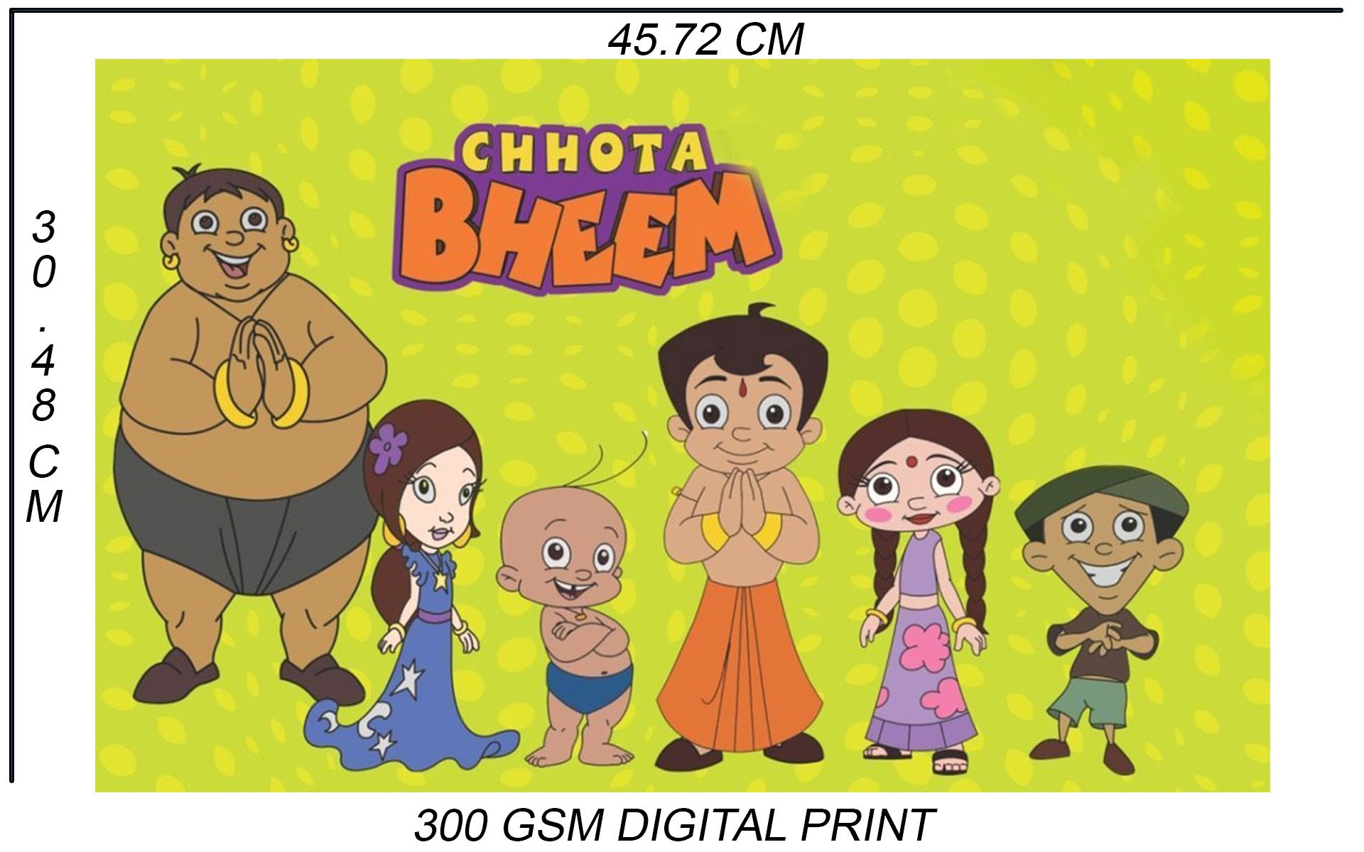 Yellow Alley Chhota Bheem And Friends Cartoon Poster Paper Wall Poster  Without Frame: Buy Yellow Alley Chhota Bheem And Friends Cartoon Poster  Paper Wall Poster Without Frame at Best Price in India