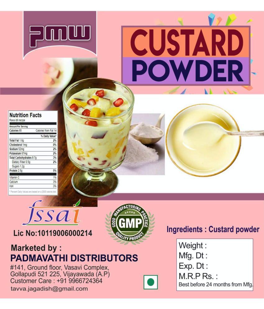 Padmavathi Enterprises PLAIN Custard Powder 500 g