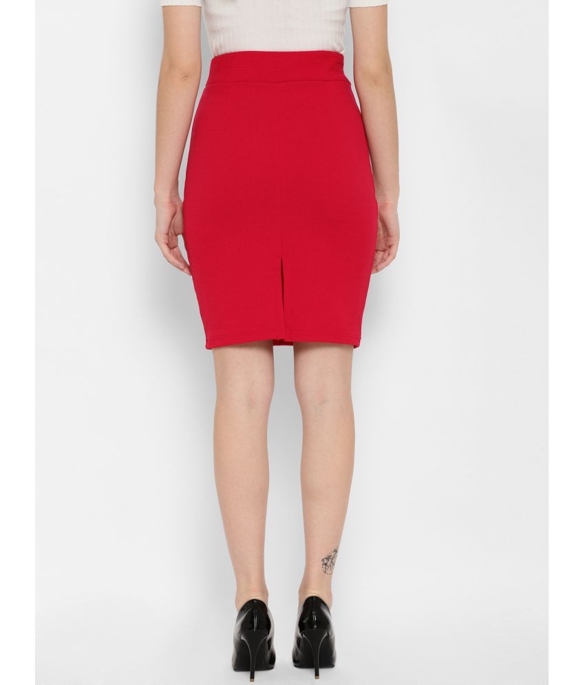 Black Cotton Poplin Stretch Pencil Skirt  The Ambition Collective