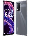 Fashionury Transparent Plain Cases For Realme 8 5g -