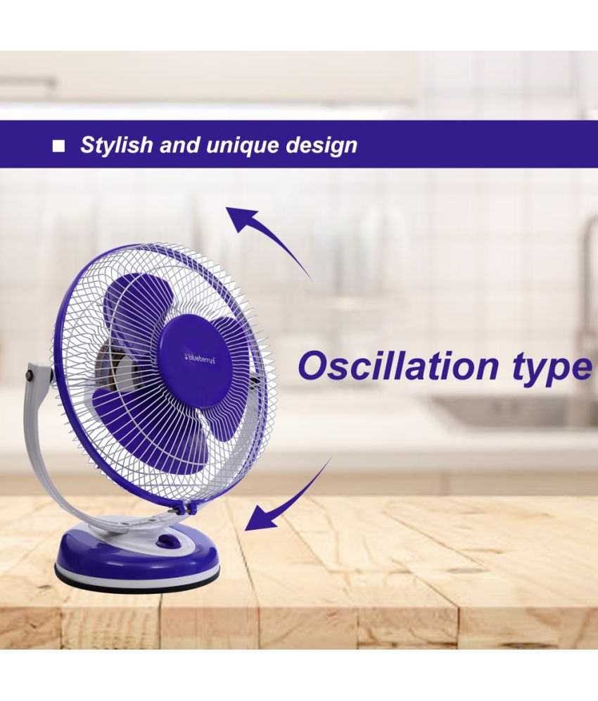Blueberrys 230 High Speed Table Fan TableFan 48W 225mm Sweep 12'' Dia,3