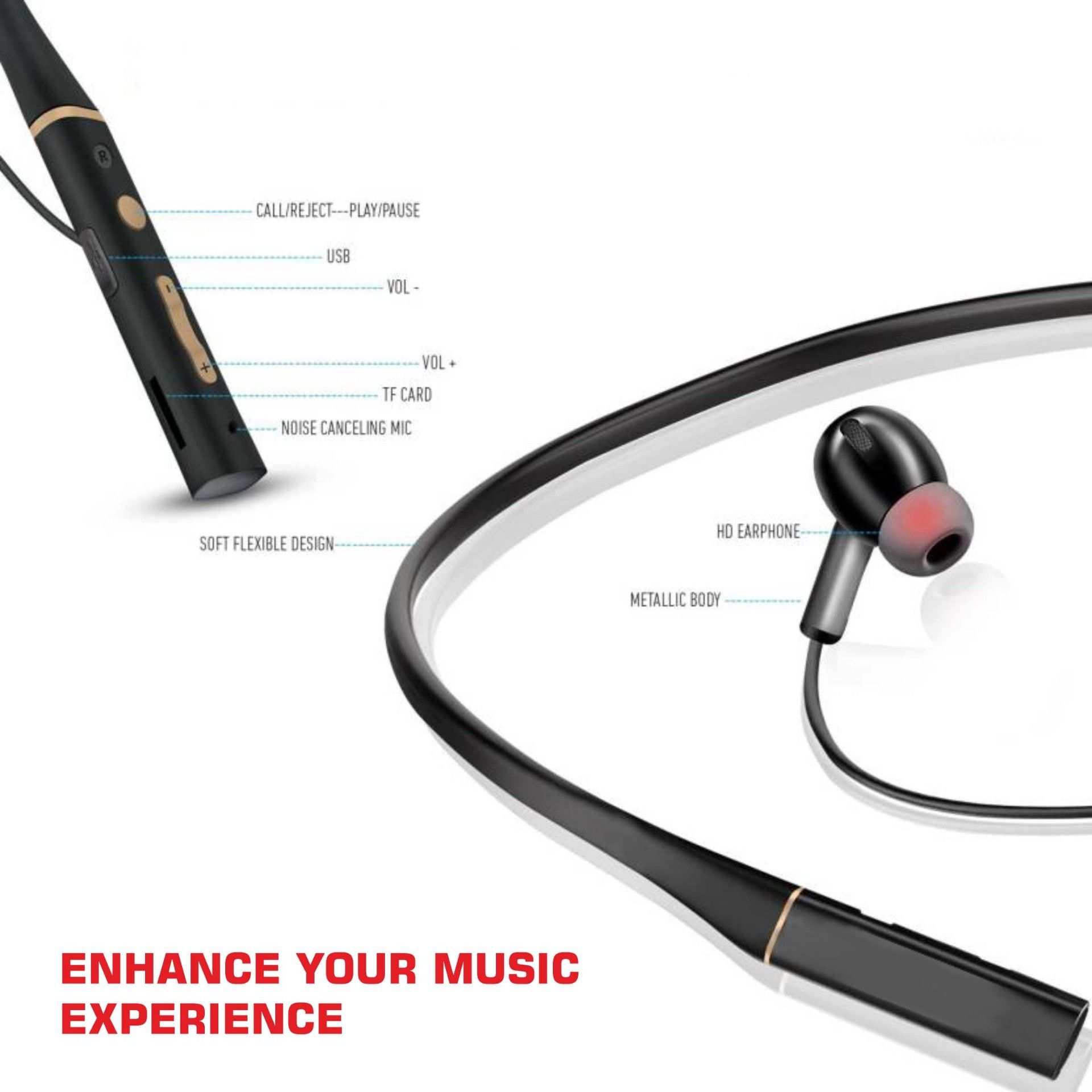 UBON CL5300 IPX4 4D BASS SPORTS Bluetooth Headphone/Bluetooth Earphone