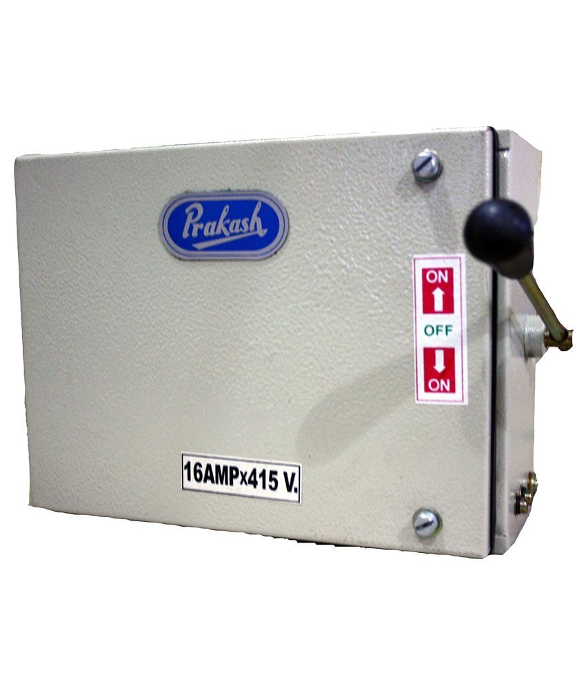 Prakash Change Over Switch 16Amp X 415Volt Three Pole Price In India Buy Prakash Change 