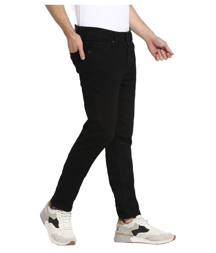 red and black skinny jeans