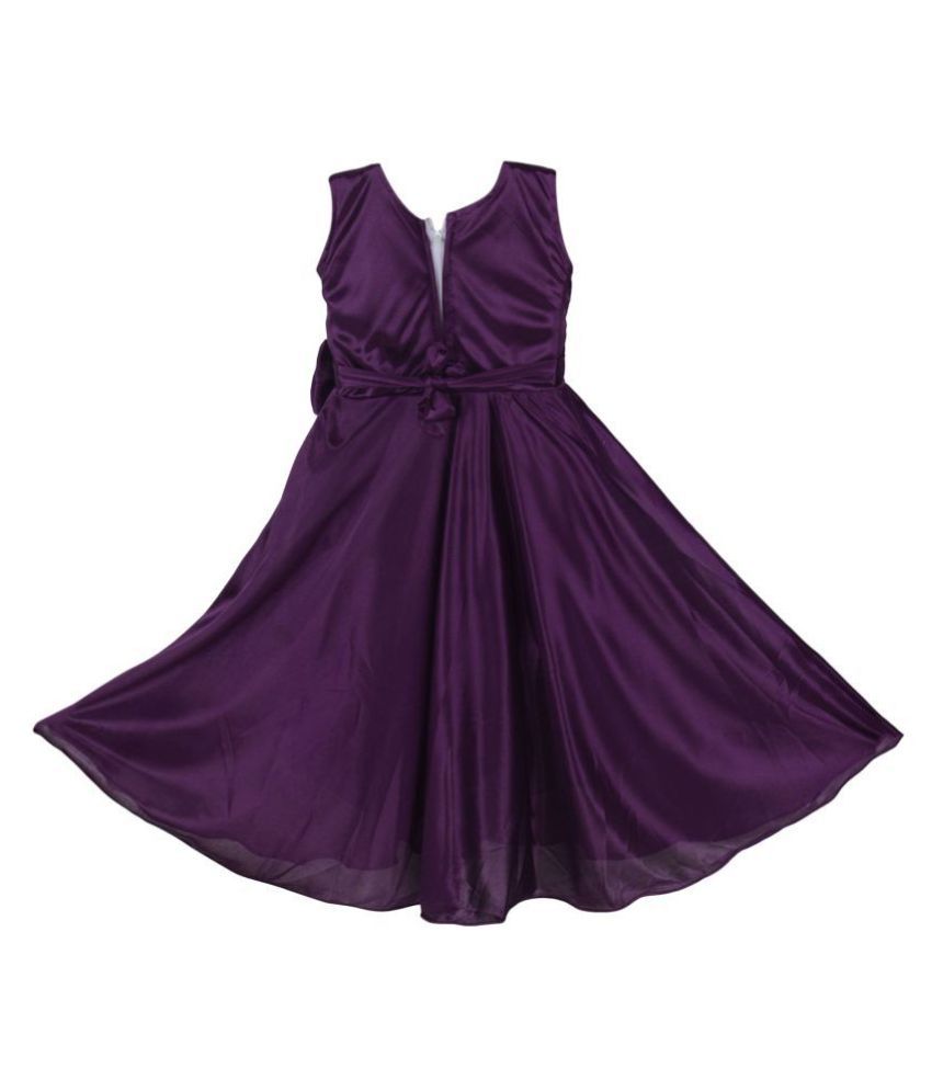 satin full frock