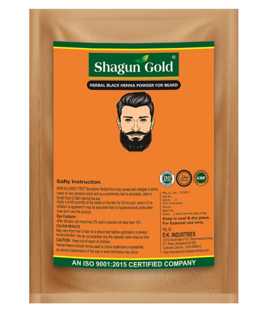 Shagun Gold organic black beard henna powder Natural Henna 400 g Buy Shagun Gold organic black