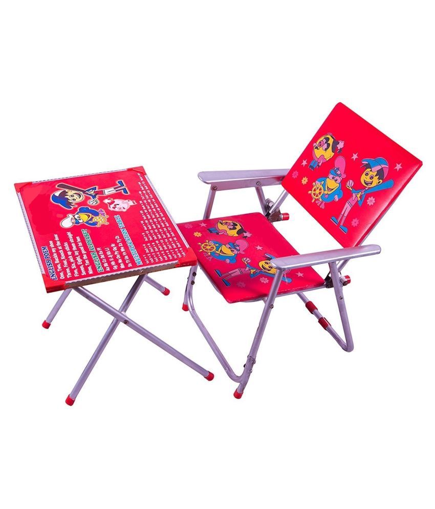 foldable study table and chair set