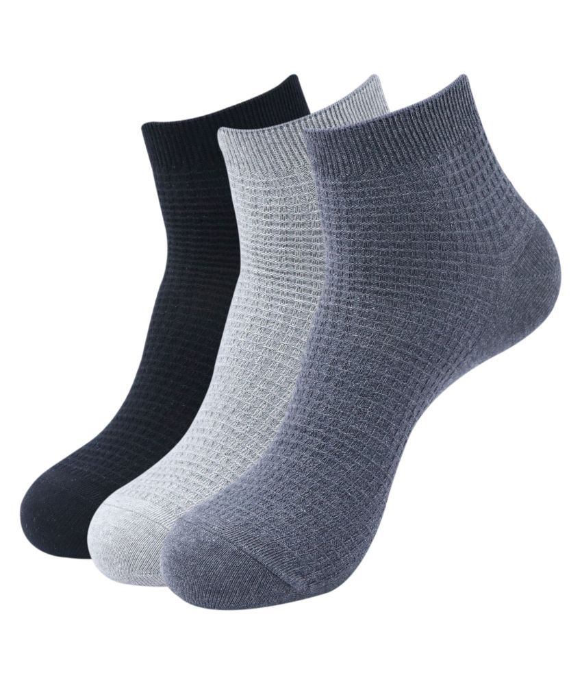 Buy Balenzia - Cotton Men's Solid Multicolor Ankle Length Socks ( Pack ...