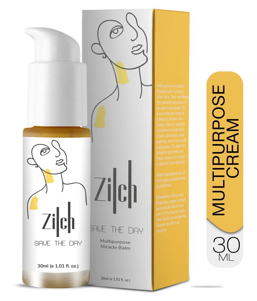 Zilch Save The Day Turmeric & Neem Multipurpose Miracle Moisturizer for Healthy, EvenToned Skin