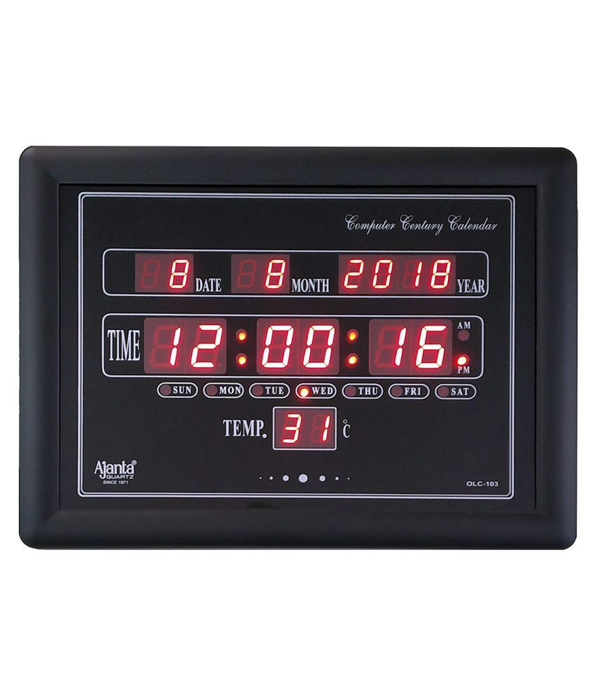 Ajanta Rectangular Digital Wall Clock ( 4 x 6 cm ) Buy Ajanta