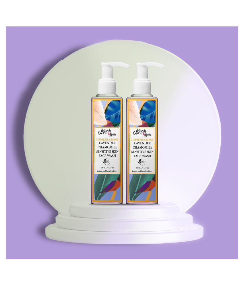     			Mirah Belle -Lavender Chamomile Sensitive Skin Face Wash 200 ml (Pack of 2)