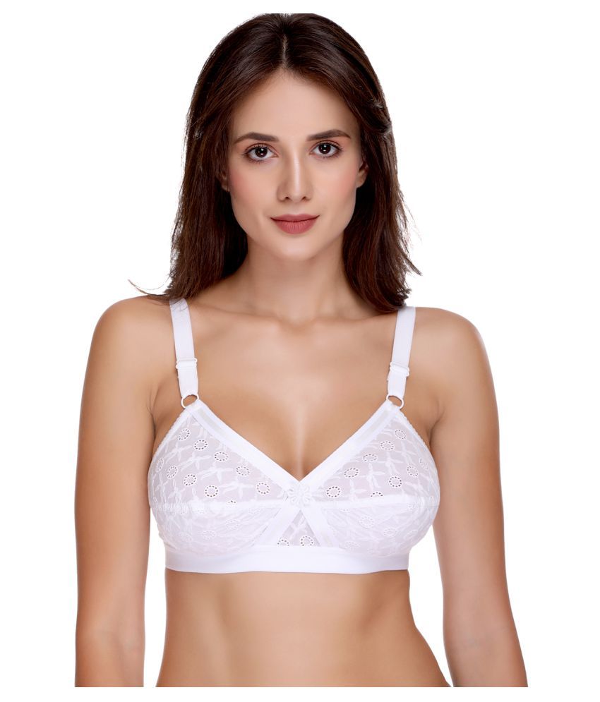 Buy Sona Cotton Everyday Bra White Online at Best Prices in India
