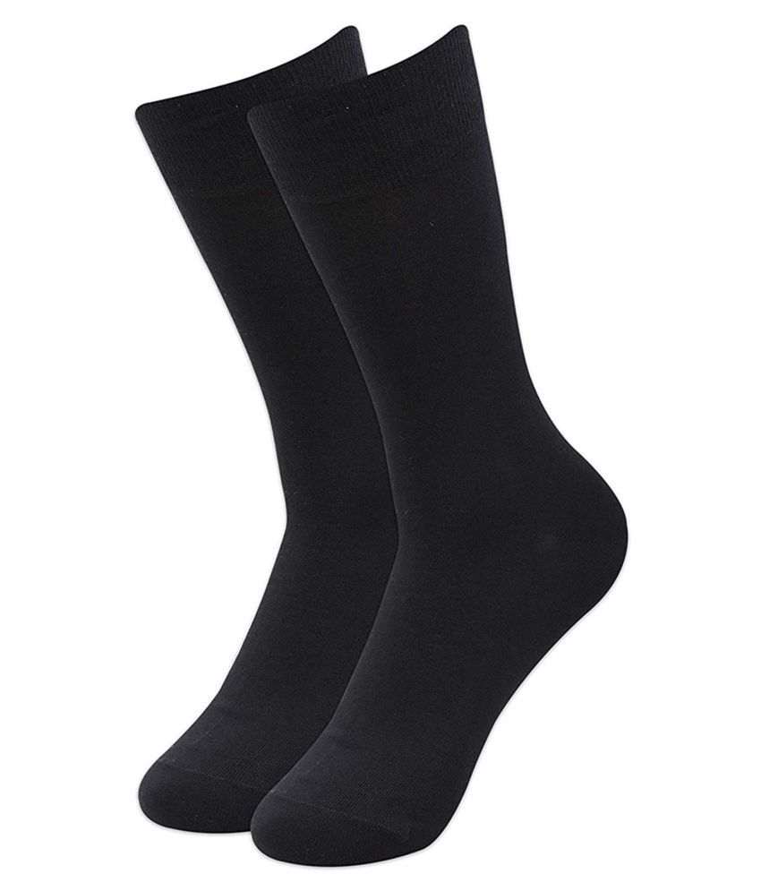     			Voici Black Formal Full Length Socks Pack of 2