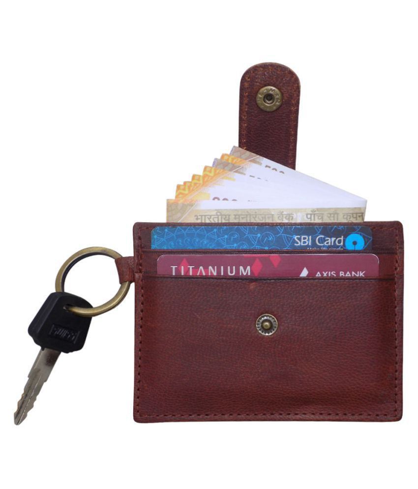     			Style 98 Flap Brown Card Holder