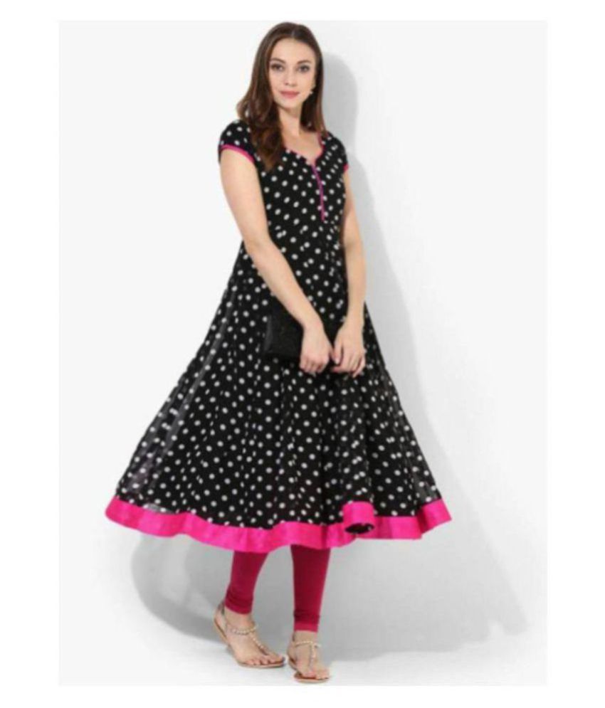 short sleeve anarkali kurti