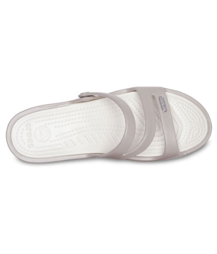crocs white slippers price