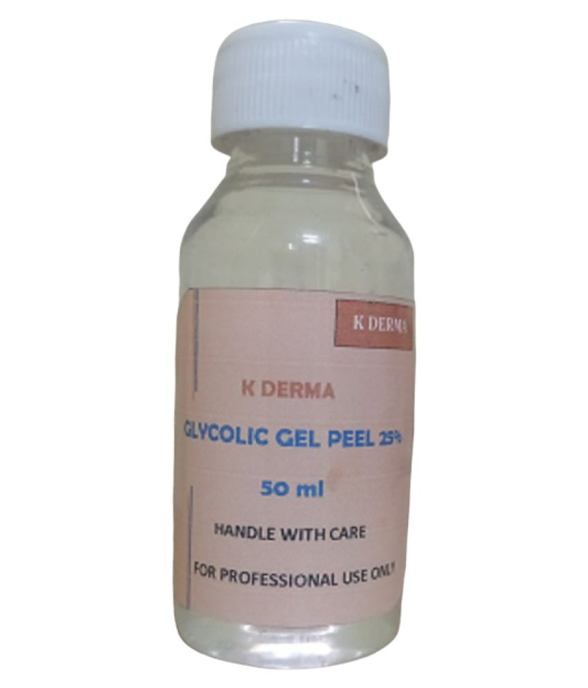 K Derma Face Peel Gel Glycolic 25 50 ml Pack of 3 Buy K Derma Face
