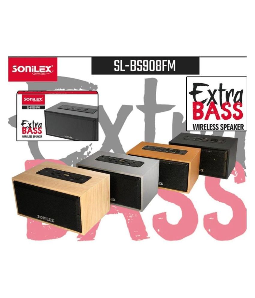sonilex bluetooth speaker with fm