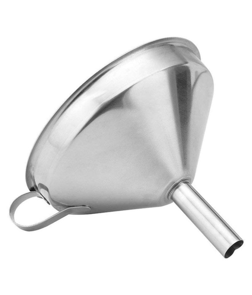 Stainless Steel Large Funnel with Detachable Strainer/Filter for