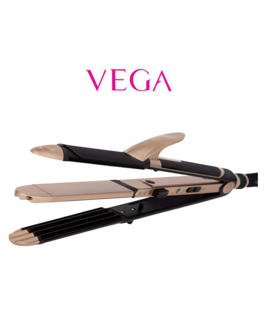 VEGA 3 in 1 Hair Styler, Straightener, Curler & Crimper (VHSCC-01), Black