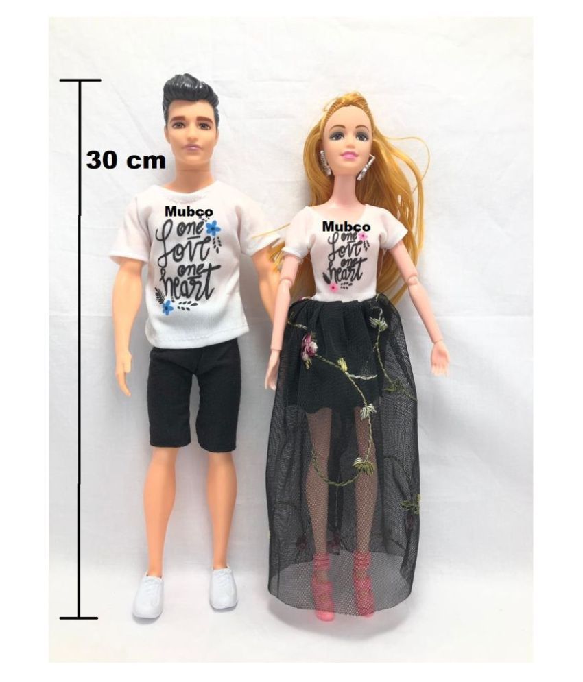 Barbie and Ken | Couple Doll Set | (White-Black) | Doll - Buy Barbie ...