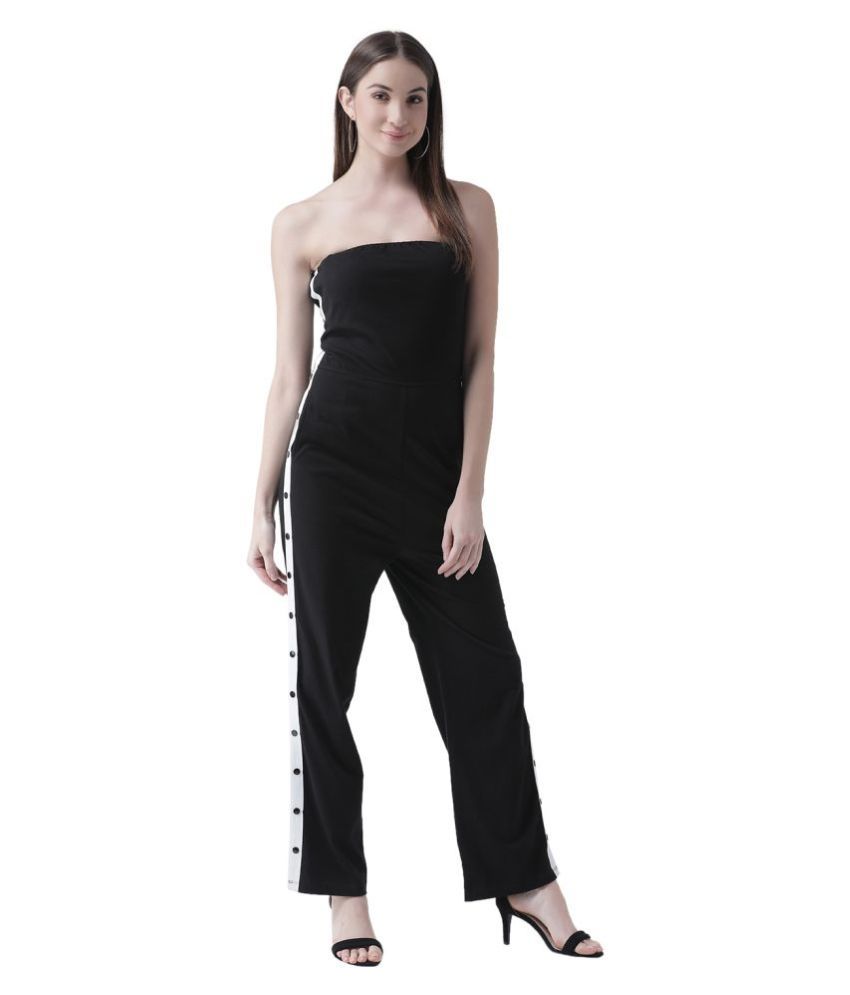 black cotton jumpsuit