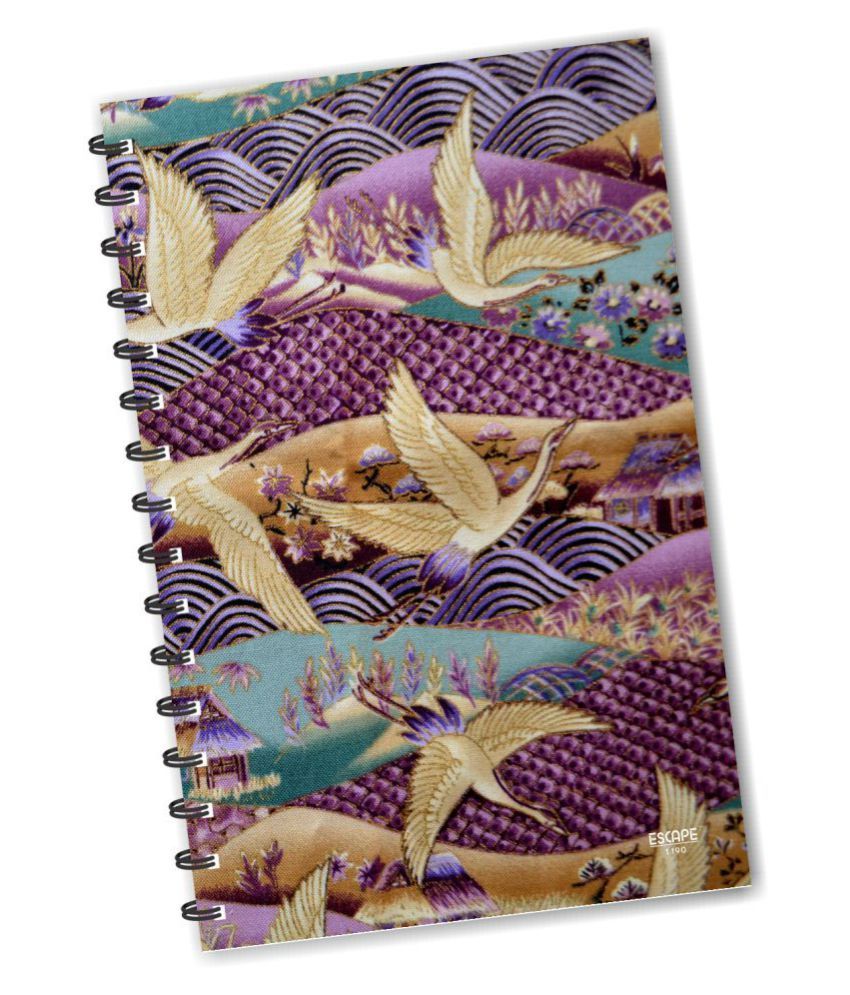     			ESCAPER Flying Golden Birds (RULED) Designer Diary, Journal, Notebook, Notepad