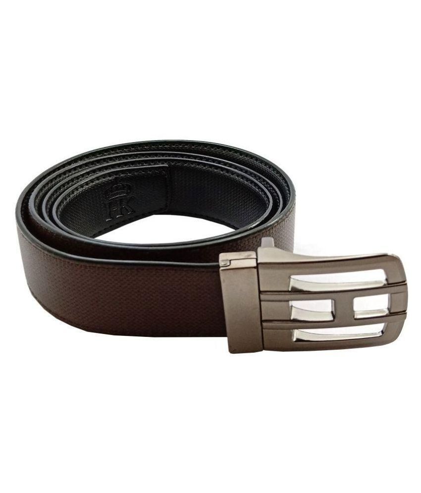 HARLIE KING Black Faux Leather Formal Belt: Buy Online at Low Price in ...