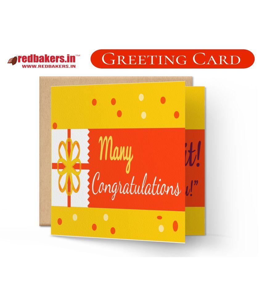 Many Congratulations Greeting Card Buy Online at Best Price in India