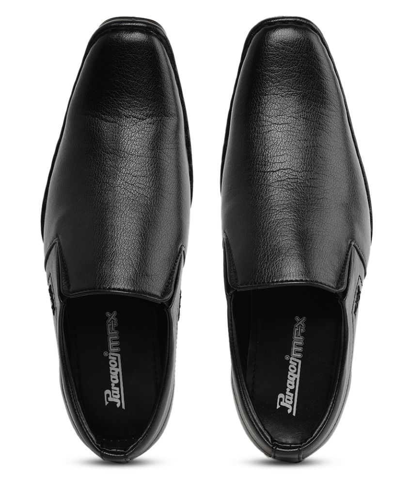 Paragon Office Artificial Leather Black Formal Shoes Price in India ...