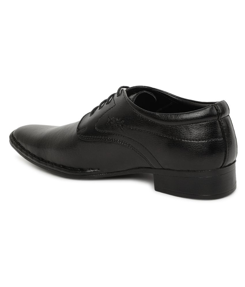 paragon max men's black formal shoes