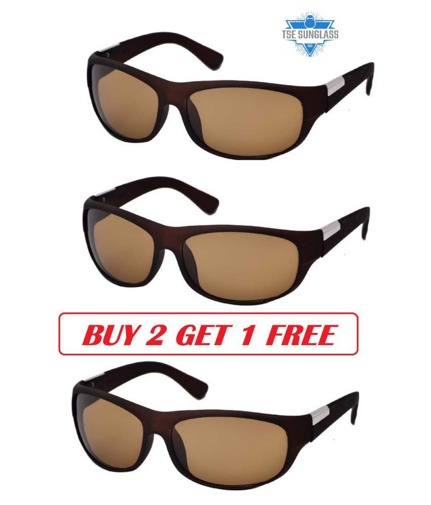 tse Brown Visor Sunglasses ( BUY 2 GET 1 FREE ) Buy tse Brown