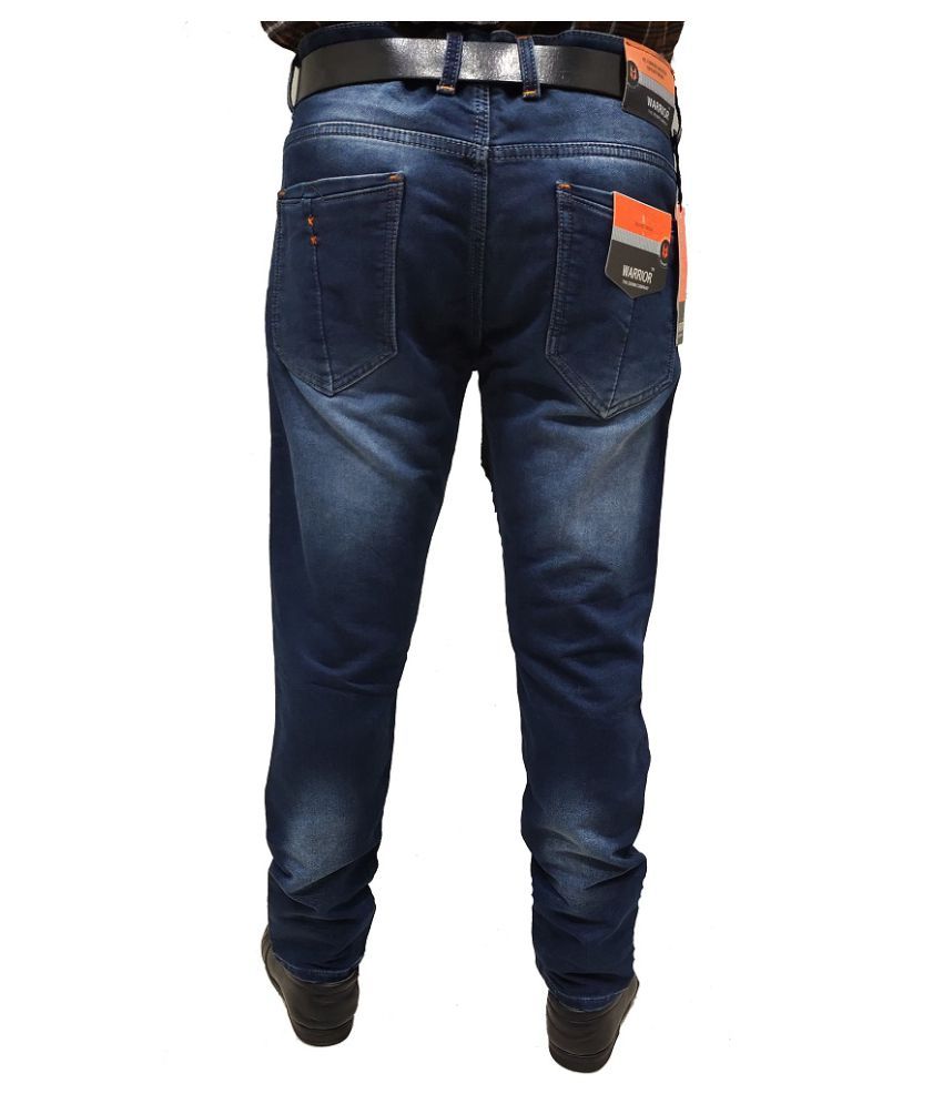 Warrior Blue Slim Jeans - Buy Warrior Blue Slim Jeans Online at Best ...