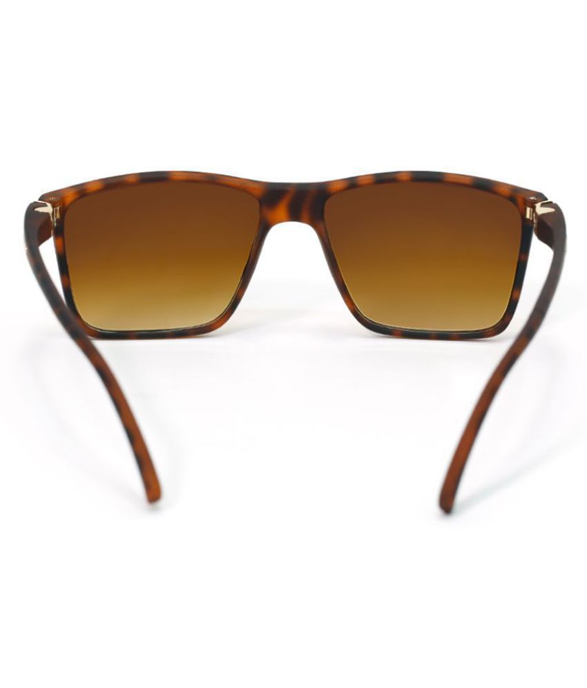 Arizona Sunglasses - Brown Plastic (Polycarbonate) lens Rectangle ...