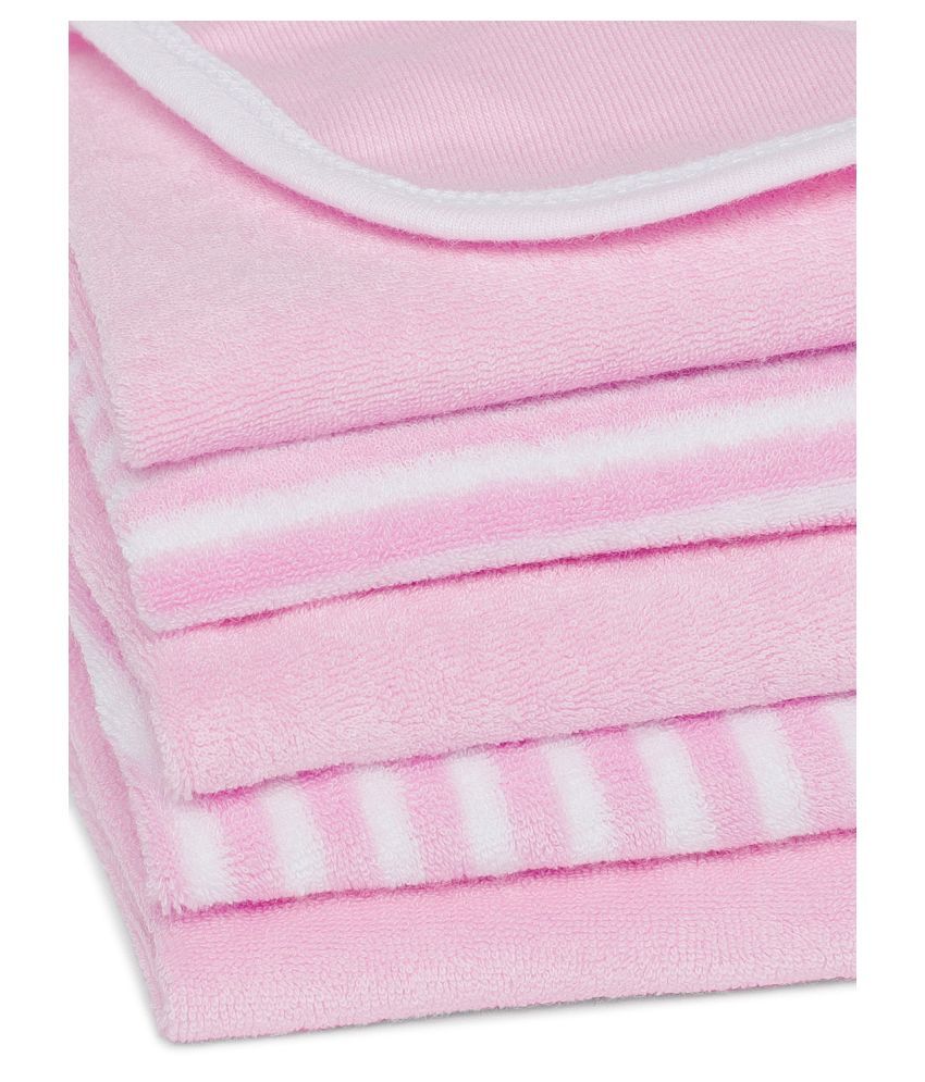 My Milestones Pink Terry Napkins Set of 5 Buy My Milestones Pink
