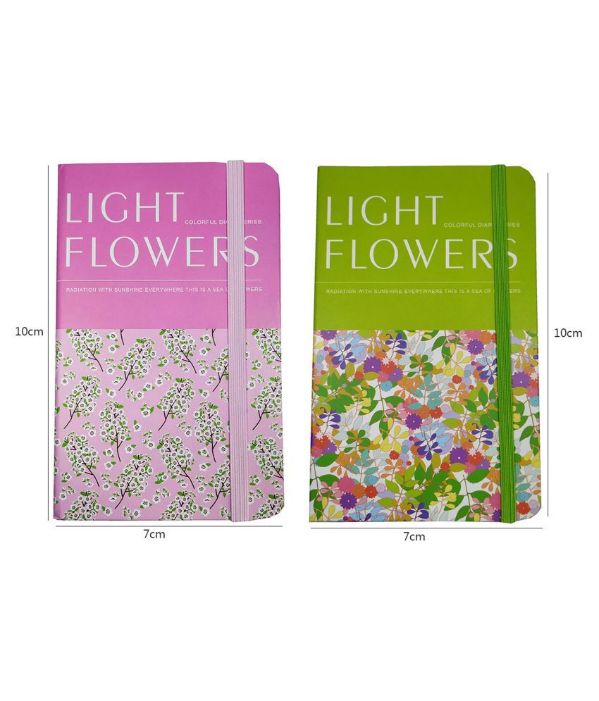 Blooming Box 150 Pages Single Ruling Small Pocket Size Diary Gift Set ...