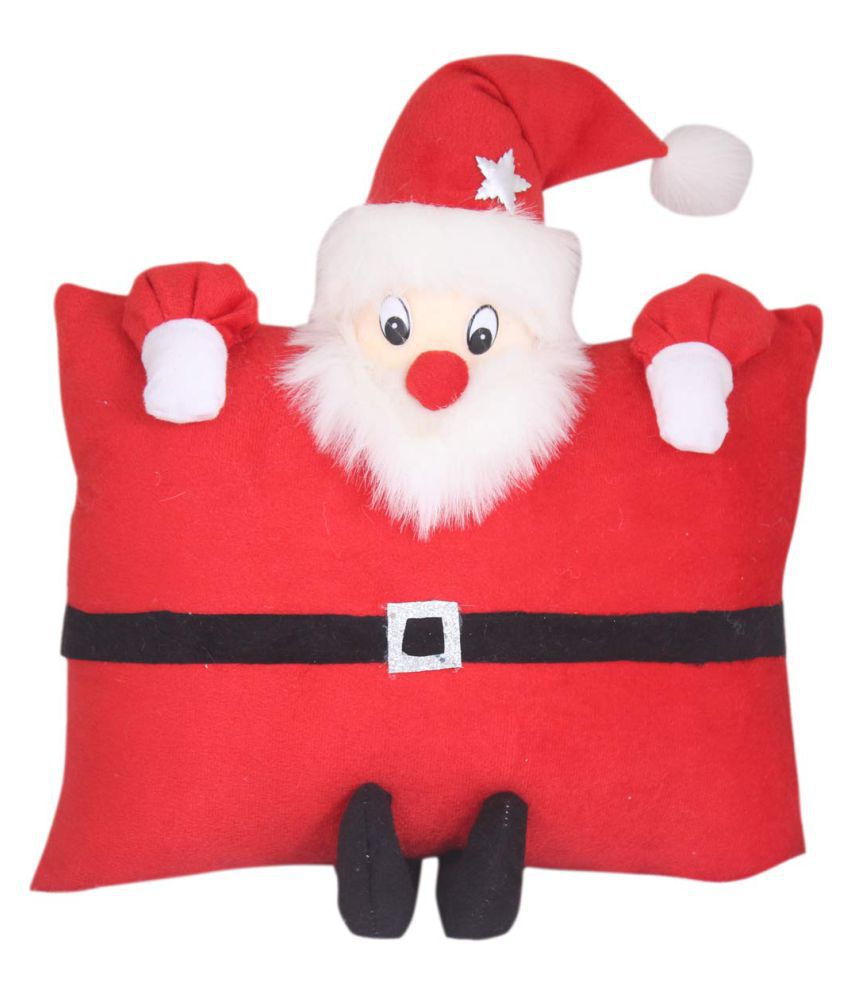     			Tickles Santa Claus Christmas with Cushion Stuffed Soft Plush Toy for Kids Birthday Gifts (Color: Red 2 Size: 35 cm)