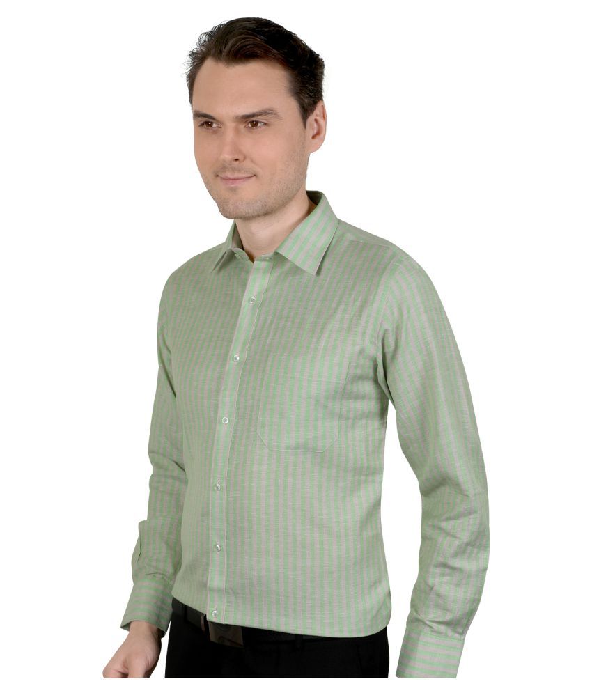 All Seasons Shirts 100 Percent Cotton Green Shirt - Buy All Seasons ...