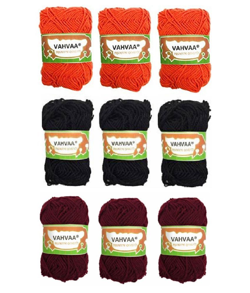 Vahvaa Hand Crochet Knitting Art Craft Soft Fingering Hook Yarn, Needle ...