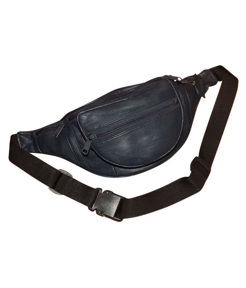     			Style 98 Leather Blue Waist Pouch