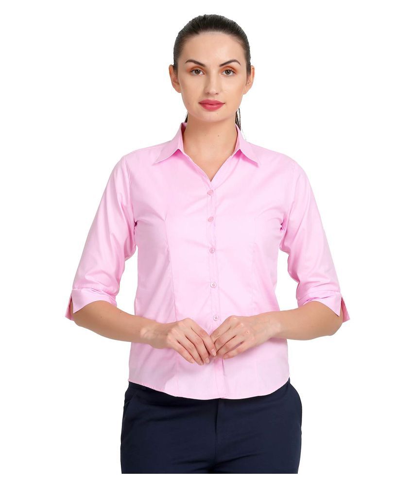 WHYWE Pink Cotton Shirt