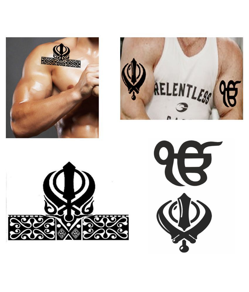 Khanda tattoo design  Tattoo sleeve designs Sleeve tattoos Tattoo designs