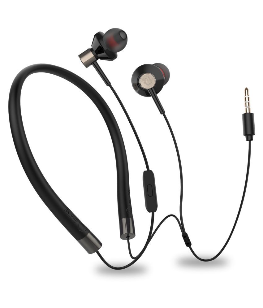UBON EP 75 Neckband Wired With Mic Headphones/Earphones