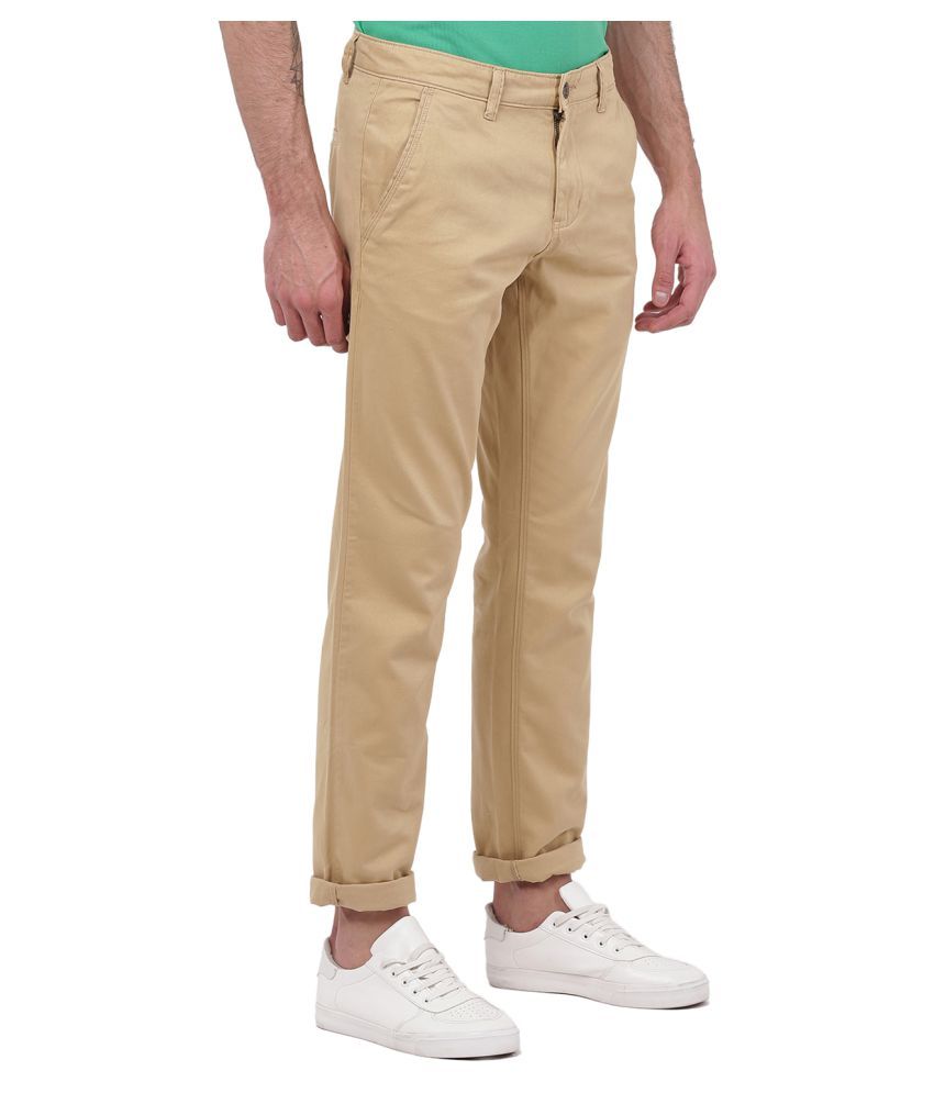 2Bme Beige Regular -Fit Chinos - Buy 2Bme Beige Regular -Fit Chinos Online at Low Price in India 