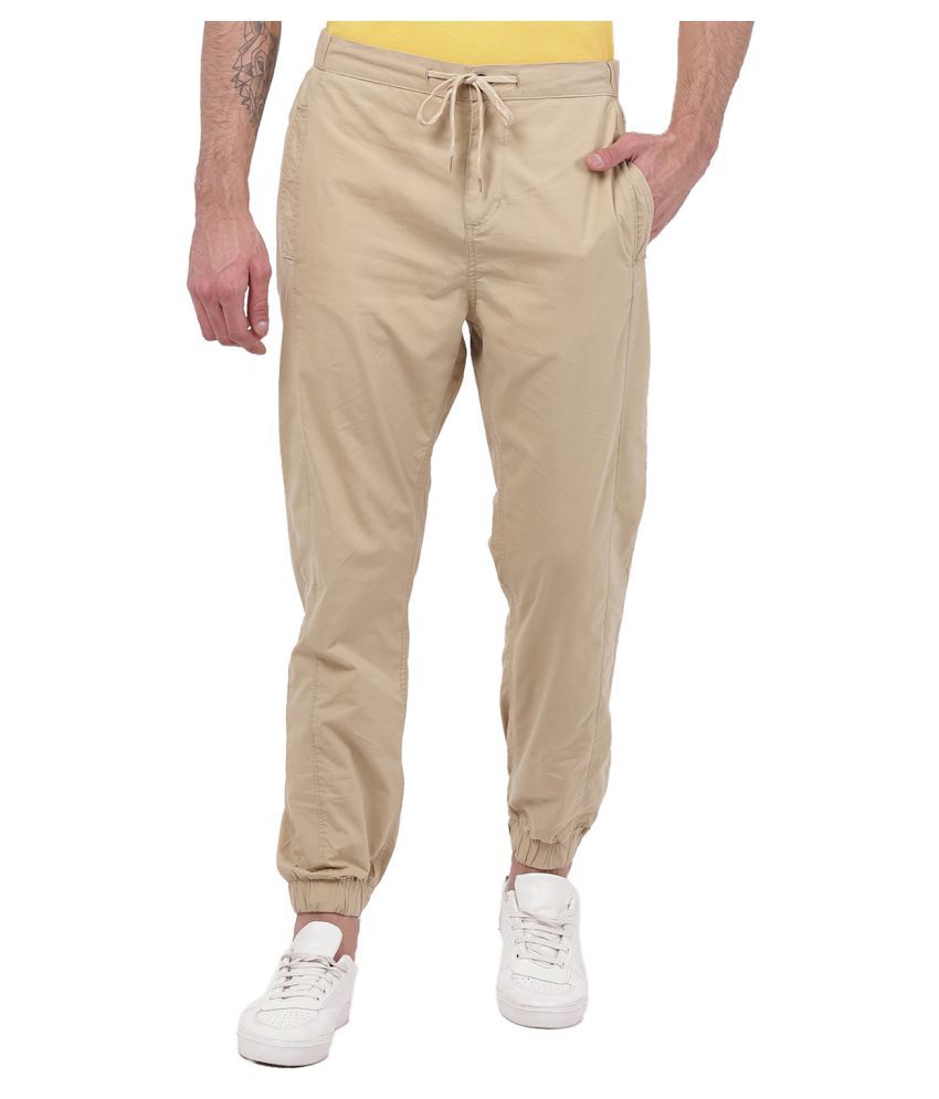 2bme Beige Skinny Fit Joggers Buy 2bme Beige Skinny Fit Joggers 9162