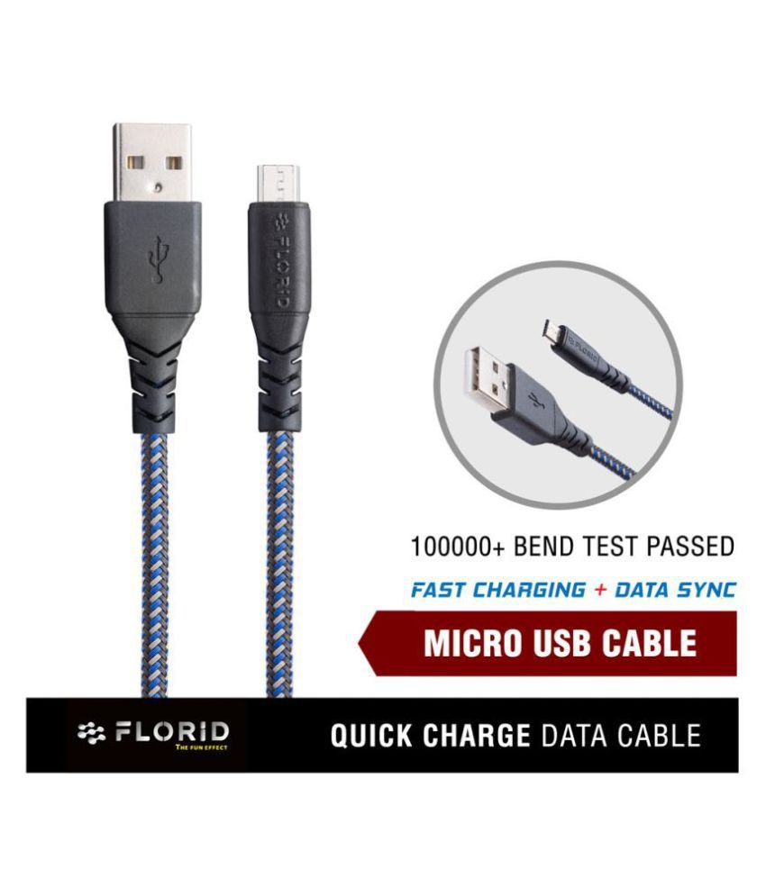 Florid USB Data Cable Blue - 1.2 Meter