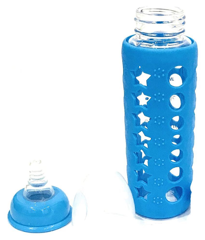 LITTLE ANGLE Glass Feeding Bottle for Newborns/Infants/Babies with