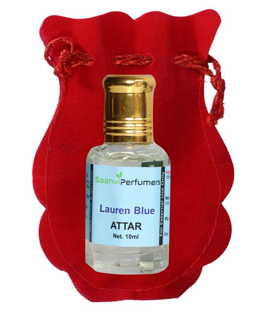Saanvi Perfumers Lauren Blue Attar Perfume 10ML For Men & Women, Pure