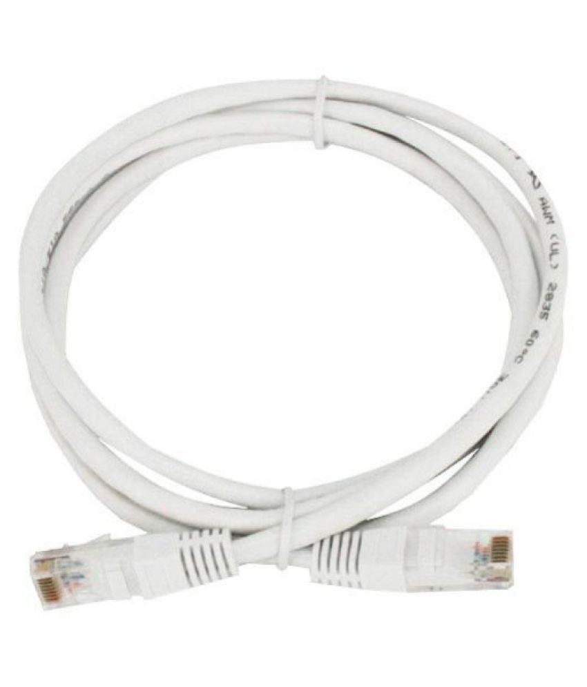     			Upix 3m LAN(Ethernet) , Patch Cord CAT5E, RJ45 Cable - White